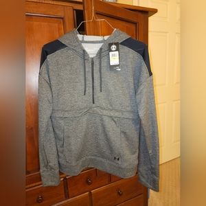 Gray and Black Under Armour Hoodie
